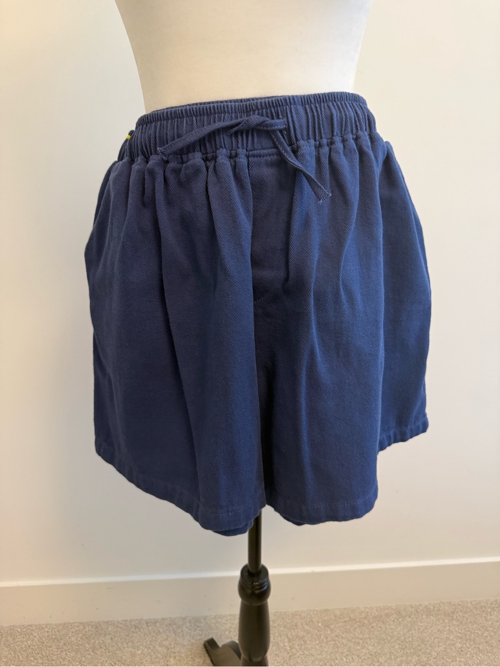 Never Worn Casual Elastic-Waist Navy Women's Bermuda Shorts
